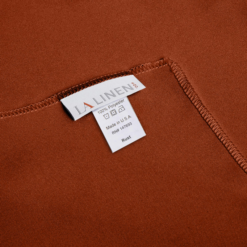 Solid Color Square Tablecloth - Basics by Wayfair™, 90" Square, Rust