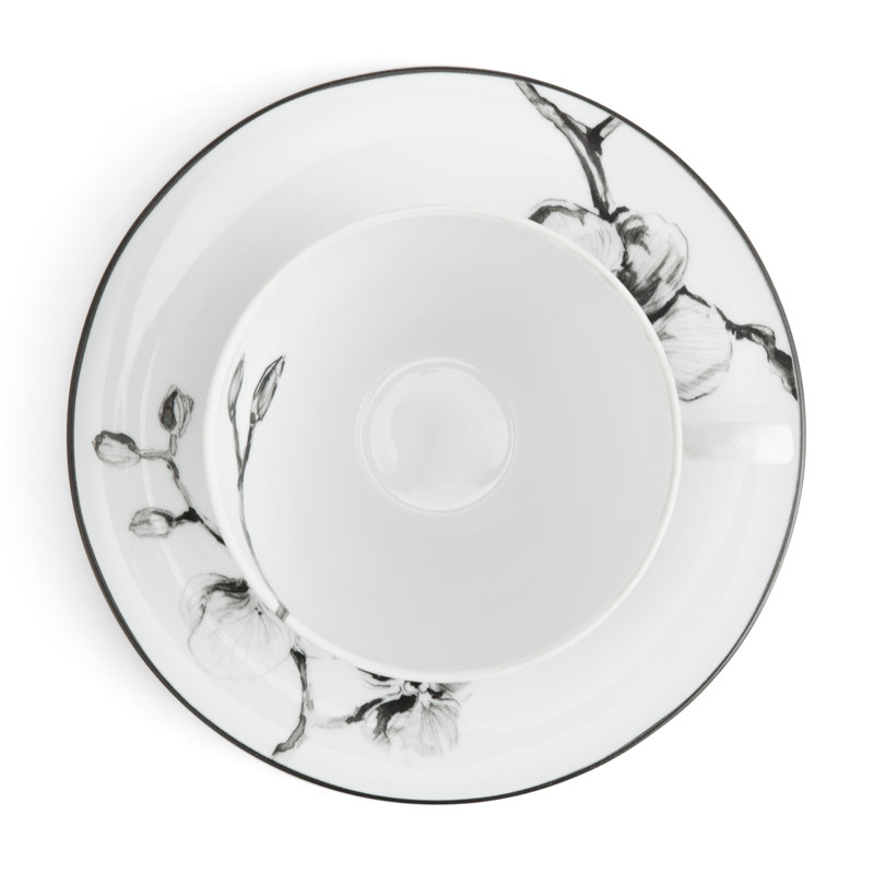 Black Orchid Cup and Saucer