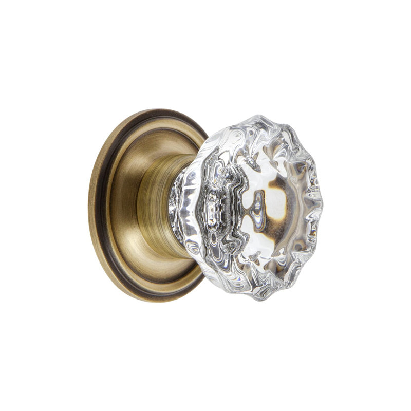 Versailles Round Knob, Vintage Brass