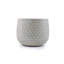 Pot à fleurs en céramique blanc mat pour terrasse, jardin, rebord de fenêtre, etc. (3 pièces)