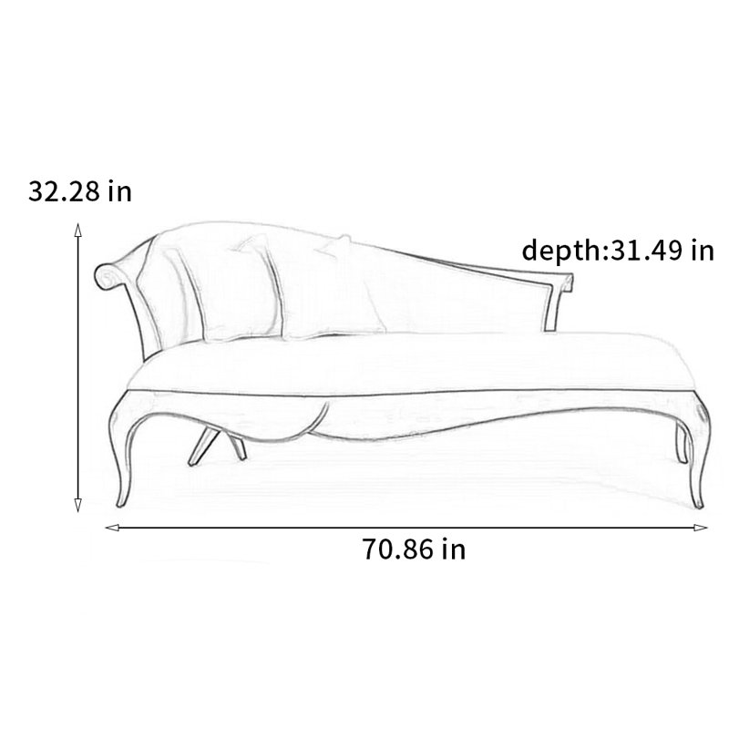 Chaise de luxe en bouleau, Orienté à gauche (vu de face)