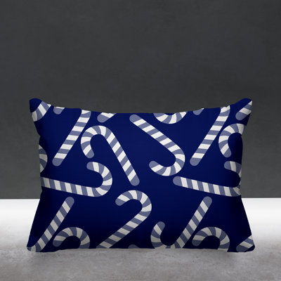 Striped Outdoor Reversible Throw Pillow