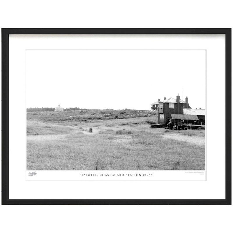 Sizewell, Coastguard Station C1955 by Francis Frith - Single Picture Frame Print, 40cm H x 50cm W x 2.3cm D