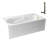 Streamline 60 in. x 32 in. Acrylic Right-Hand Drain Alcove Bathtub in Glossy White With External Drain-108366683