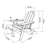 Folding Adirondack Chair with Dual Cup Holder - Composite Adirondack Chair with Wood Texture- White-1174612590
