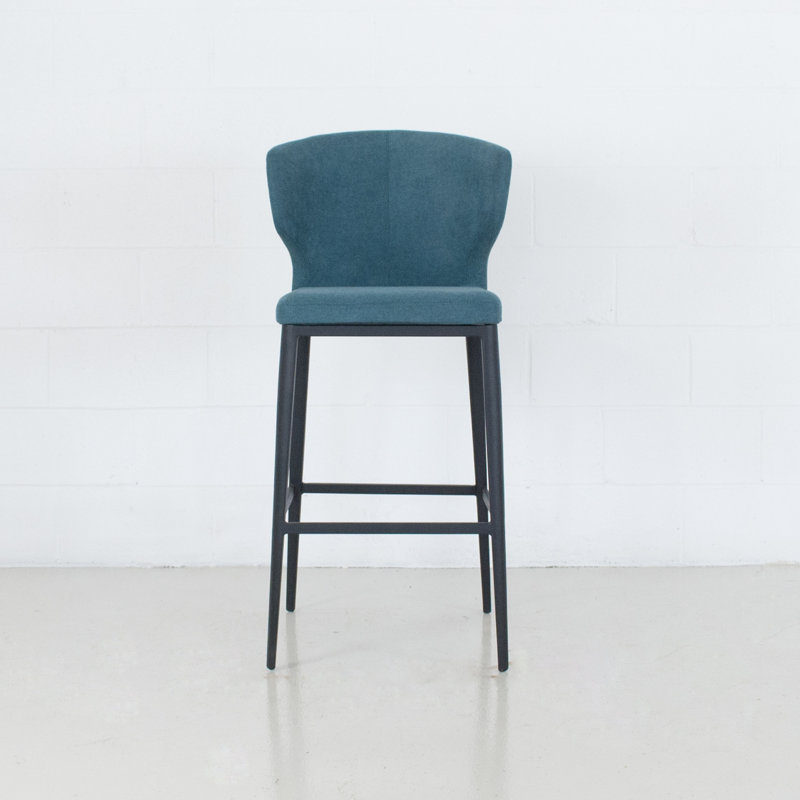 Tabouret de bar et de comptoir Belby, Chenille Atlantis, Tabouret de bar (siège d'une hauteur de 29 po)