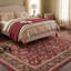Tapis Butte2 traditionnel à motif floral intégral rouge, vert, or, crème et rose, antidérapant, à poils courts, pour l'intérieur et l'extérieur, adapté aux animaux domestiques, salon, chambre, salle à manger, entrée, couloir, bureau, lavable-1868159438