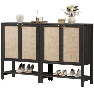 Pomodoro Boho Shoe Cabinet with Adjustable Shelves