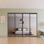 Cloisons 4 pièces en verre transparent - Portes coulissantes - Portes de placard-55388132-96886285