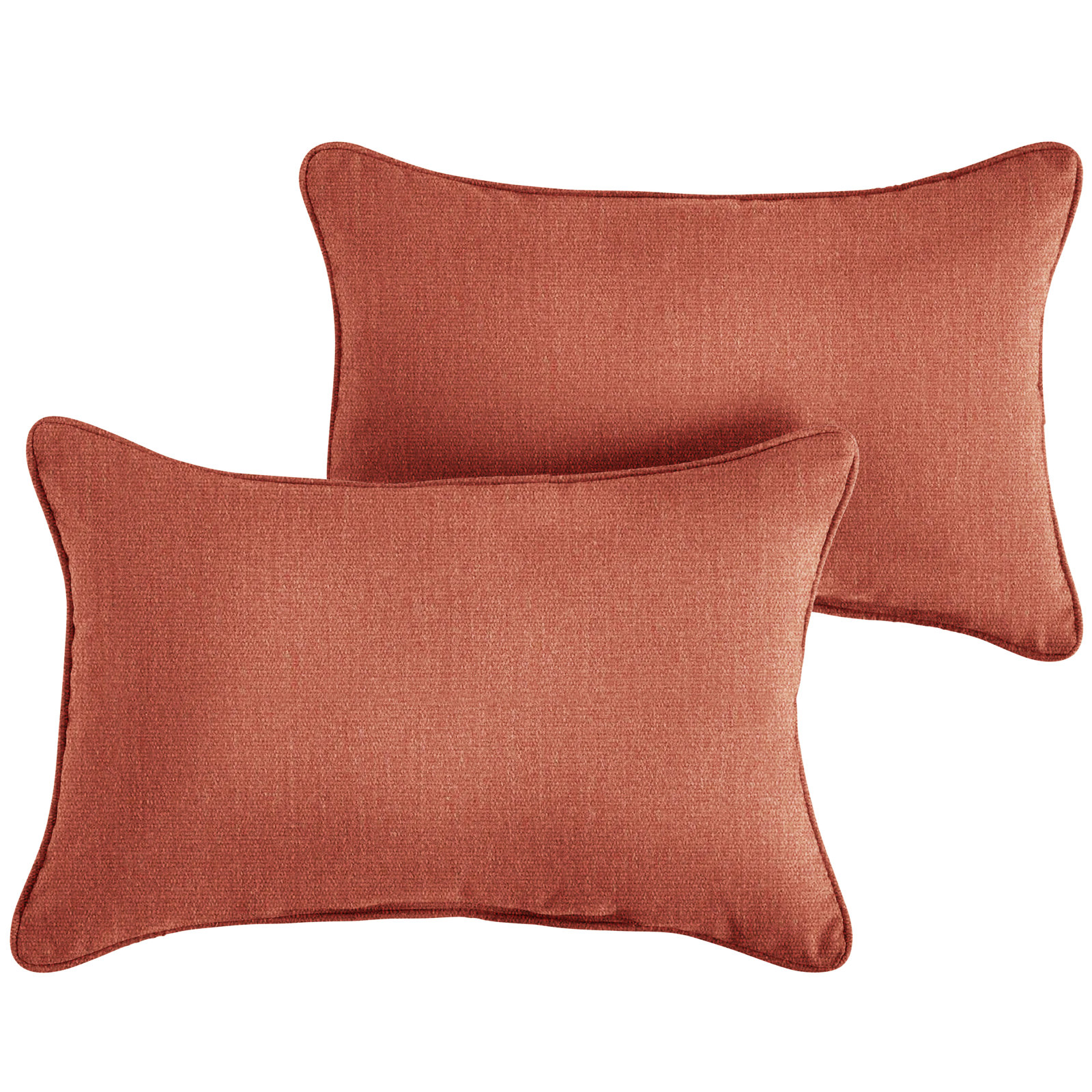 New Sunbrella 2023 Sunbrella® Indoor/Outdoor Lumbar Throw Pillow, 13” H x 20” W x 6” D, Canvas Persimmon