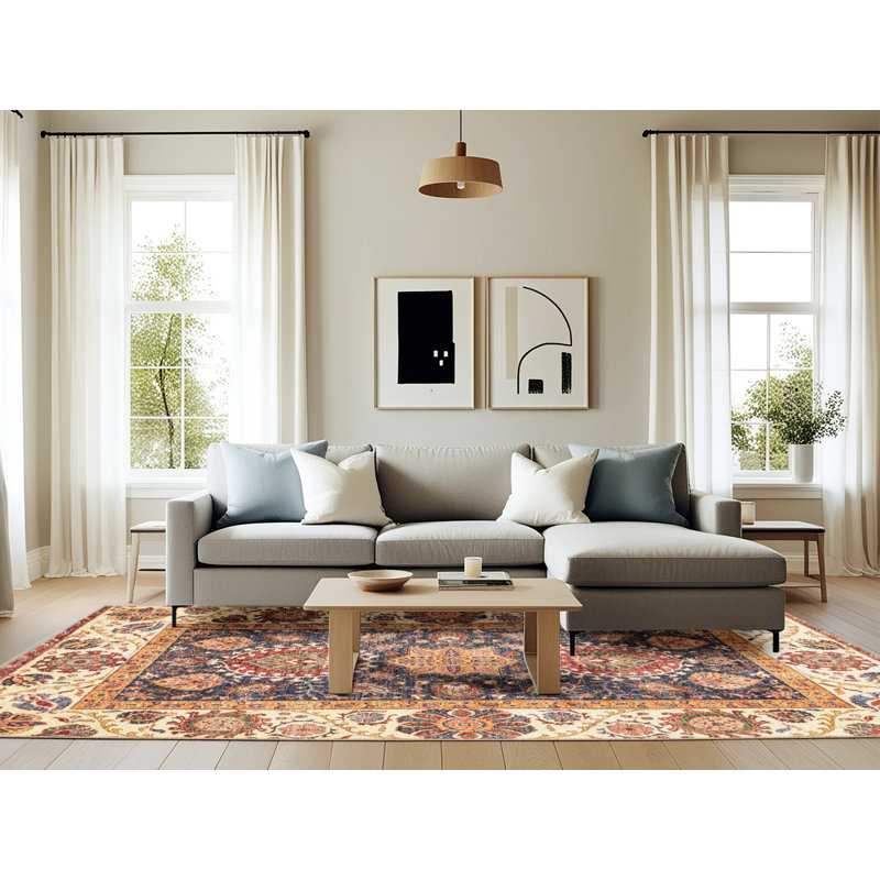 Abstract Indoor Rug, Rectangle 6' x 9'