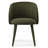 Modern 35" Round Dining Set with 4 Upholstered Armchairs-127659460