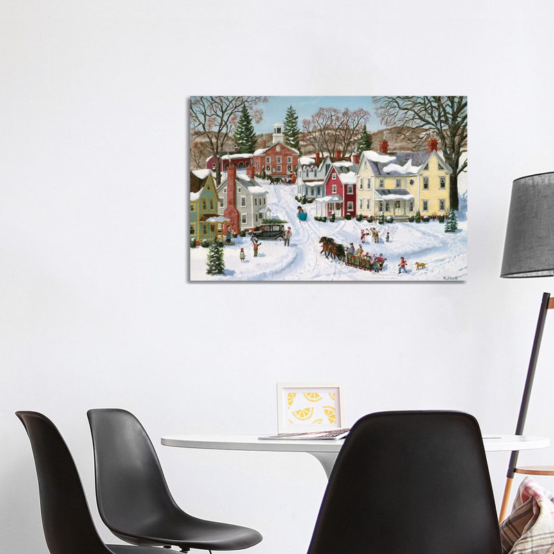 Christmas Sleigh by Bob Fair - Wrapped Canvas Gallery-Wrapped Canvas Giclée, 101.6 cm H x 66.04 cm W x 1.91 cm D