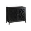 Black Finish Console Cabinet With Shelf, Enhancing Aesthetics Of Any Room Elegant In Shelf For Displaying Memorabilia Living
