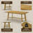 Alderon Modern 70.9" Solid Wood Rectangular Dining Table-408076143