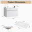 Ensemble de meuble-lavabo simple avec plateau Anahy-2074245579