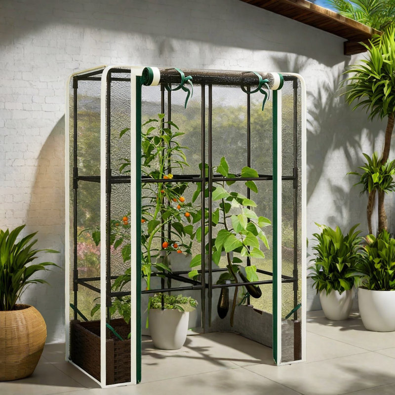 Jardinières multifonctionnelles avec treillis réglable, polypropylène durable pour les jardins extérieurs