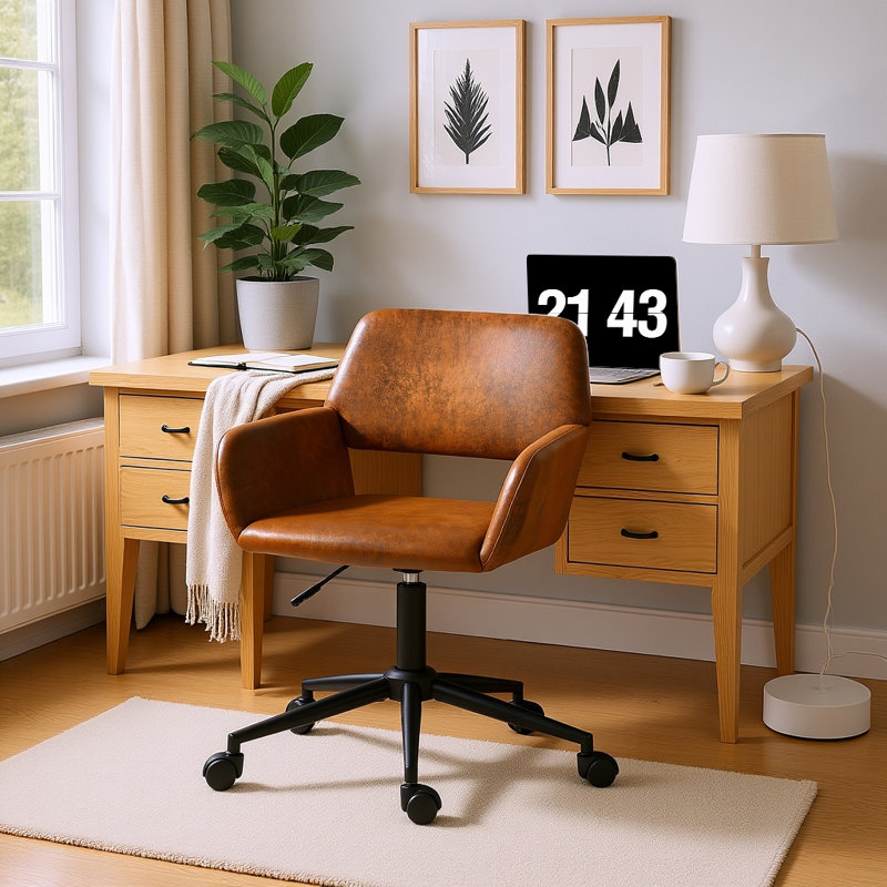 Fauteuil de bureau ModernHome, Brun