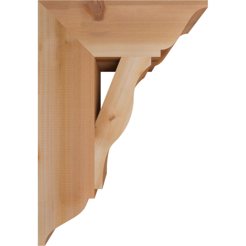 Support traditionnel Funston, H 26 po x l 5,5 po x P 18 po, Cèdre rouge de l'Ouest, Lisse