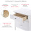 Table de chevet 3 tiroirs Hammond, blanc-1403533583
