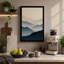 Mountains in Mist Scandinavian - Wrapped Canvas-1827625438-1827625439