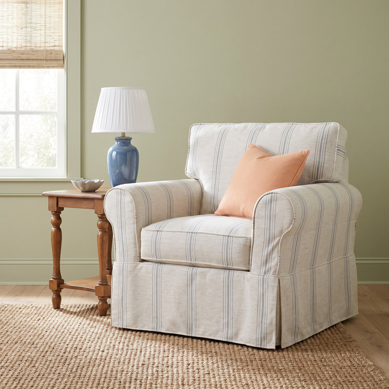 Bedford Accent Chair, Blue Buffalo Check; 0120-61