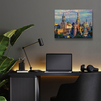 «Moscow Moscow Domes And Peaks» par Pedro Gavidia, art en verre acrylique Wal