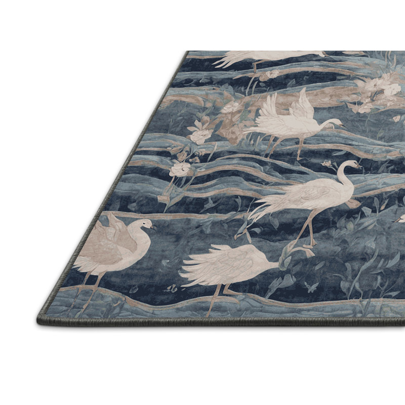 Silky Soft Plush Gray Area Rug, Round 4'