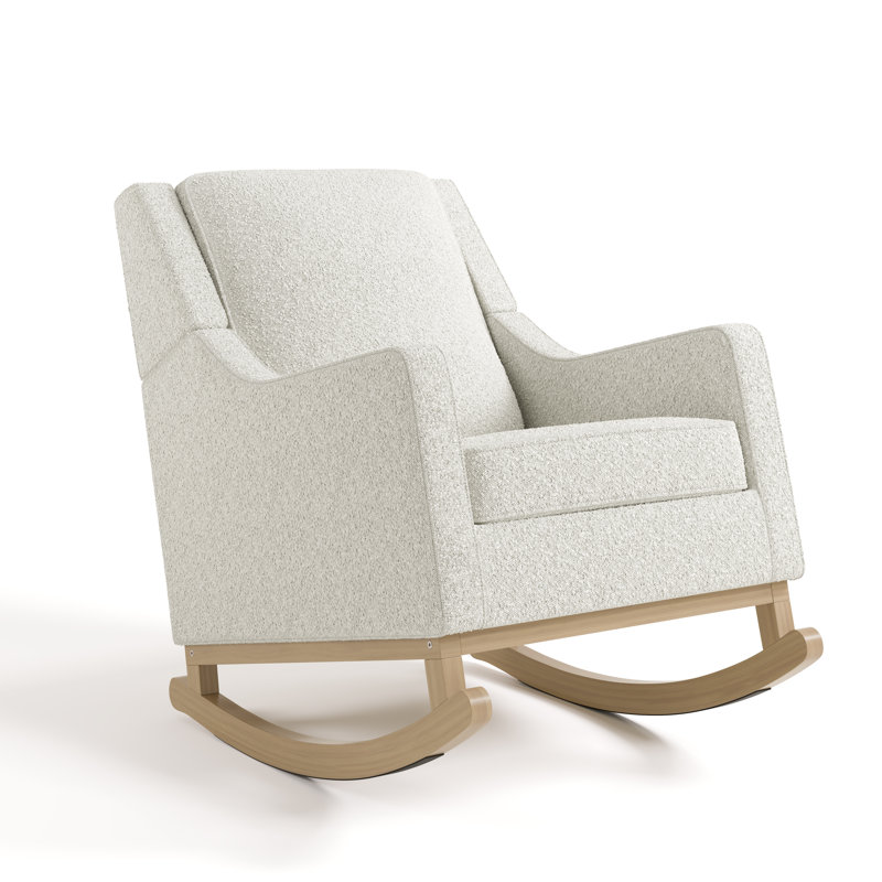 Chaise berçante Pasadena, Bouclé ivoire