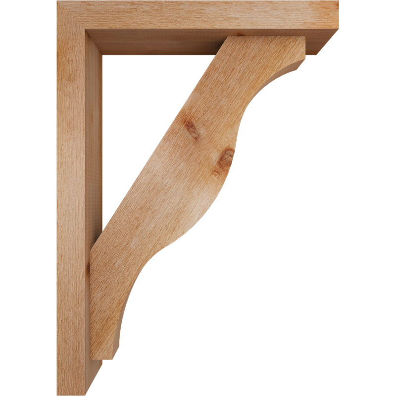Support Funston Block avec support décalé, 28 x 20, Cèdre rouge occidental de l 4 po (scié brut)
