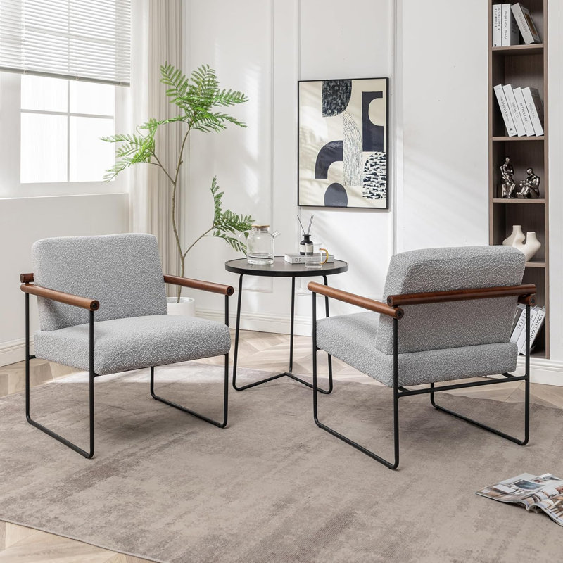 Fauteuil de 25,2 po de large Noyan, Gris