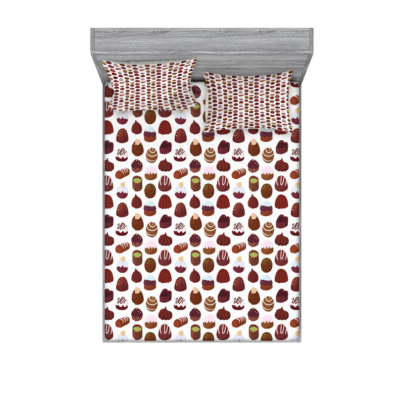 Microfiber Sheet Set, Queen Sheet Set + Fitted Sheet + 2 Pillowcases