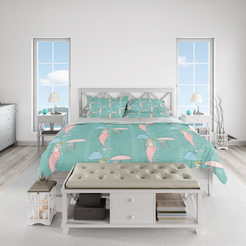  Bedding, Twin Duvet Cover + 1 Queen Sham