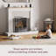 Milton 3 Panel Steel Fireplace Screen