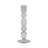 Glass Taper Candle Holder Modern Decorative Stacked Round Design Single Glass Candlestick for Mantel Table Centerpiece Minimalist Accent Home Decor Contemporary Sculptural Candle Holder.-106710718-106710715