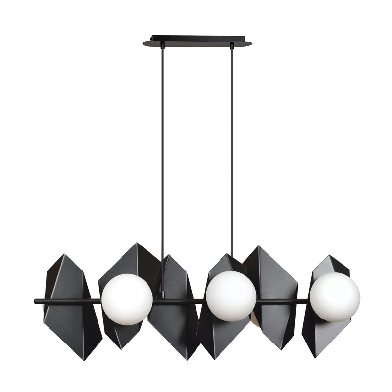 Anna-Lisa 6 - Light Kitchen Island Pendant, Black