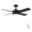 Ventilateur de plafond à DEL 44 po avec pales en ABS noir