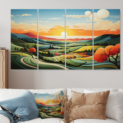Ensemble de 4 toiles d'art minimalistes minimalistes