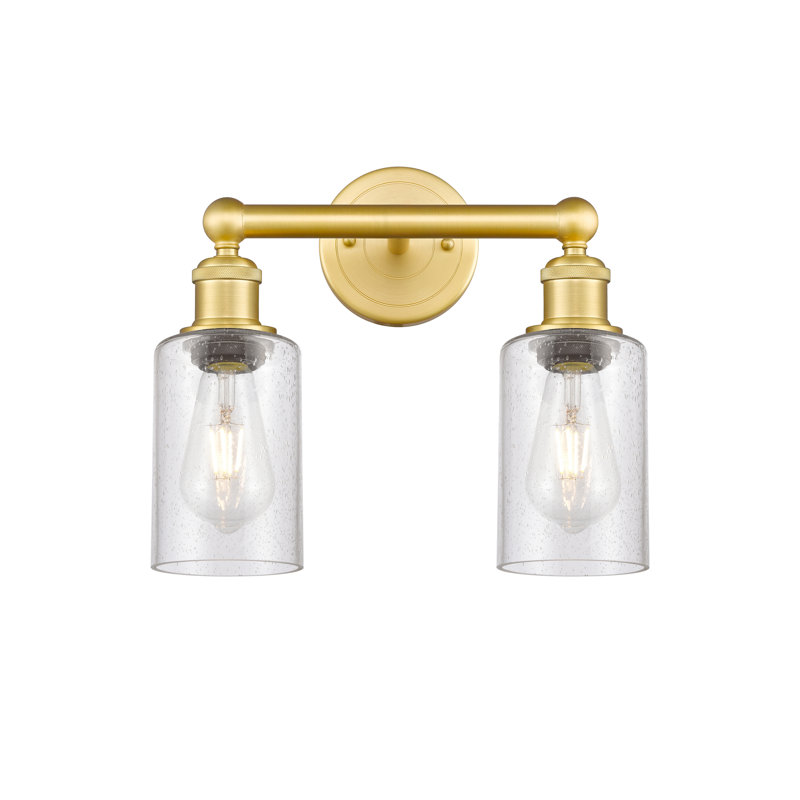 Caldello 2 - Light Dimmable Vanity Light, Satin Gold, Seedy