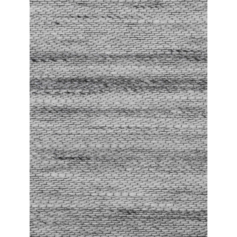 Rudra Geometric Area Rug in Light Gray/Black, Rectangle 10' x 14'