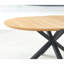 Table extensible, table de salle à manger, table de bureau, table basse, pieds en métal, plateau en MDF, 120 / 160X120x75cm-1446282977