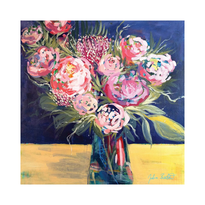 Royal Blooms by Julia Badow - Wrapped Canvas Gallery-Wrapped Canvas Giclée, 30.48 cm H x 30.48 cm W