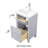 Lumiere 20 In. W X 16 In. D X 35 In. H Single Sink Bath Vanity In White Finish With White Ceramic Top-1720793957