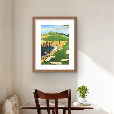 Reproduction de la vue par satellite Pebble Beach Golf Liens - Décoration intérieure