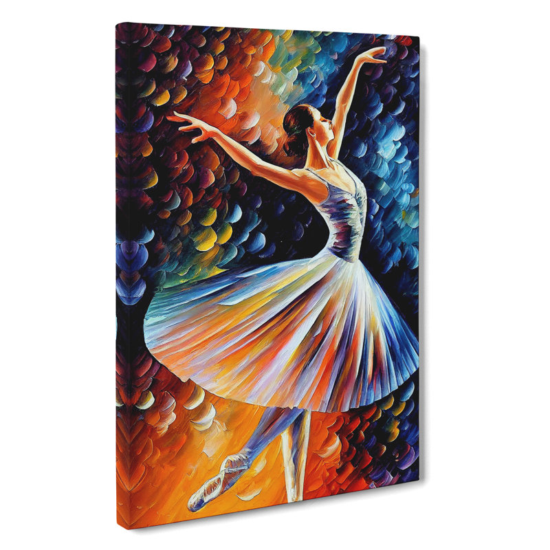 Ballerina Dancer No.2 - Wrapped Canvas, 76cm H x 50cm W x 3cm D