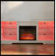 Crédence de rangement avec foyer électrique de 57,87 po Adaway-144893989