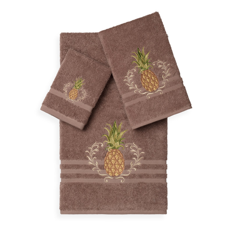 Welcome 3 Piece Towel Set, Latte