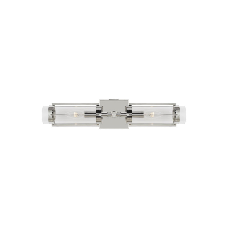 Flynn Steel Flush Mounted Sconce, Polished Nickel