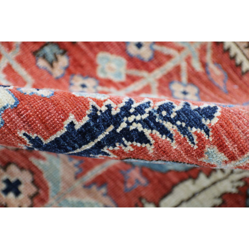 High-Quality Hand-Knotted Red Area Rug