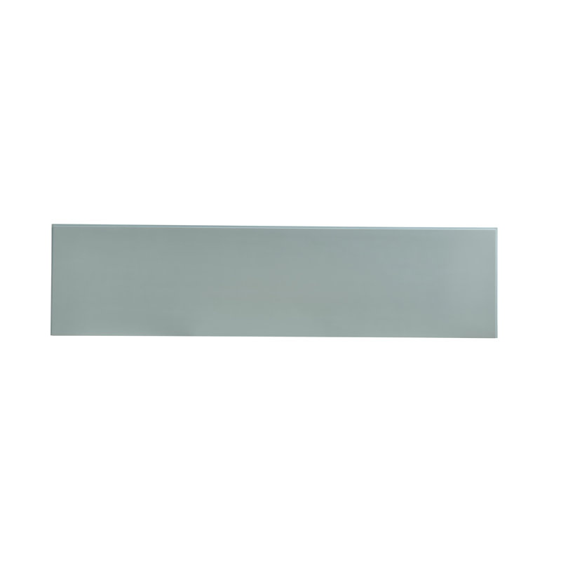 Pale Blue Transitional Media Console with Faux Shagreen Fronts